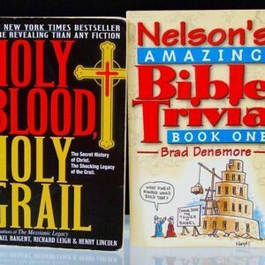 Book Bundle Bible Trivia and Holy Blood Holy Grail